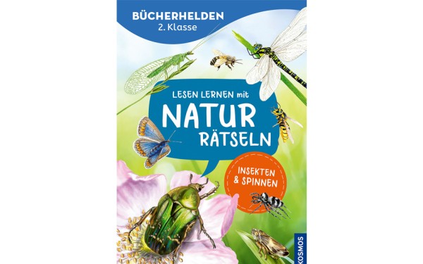 Lesen lernen mit Naturrätseln - Insekten &amp; Spinnen