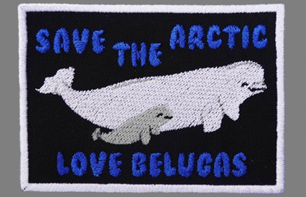 Aufnäher Save The Arctic - Love Belugas